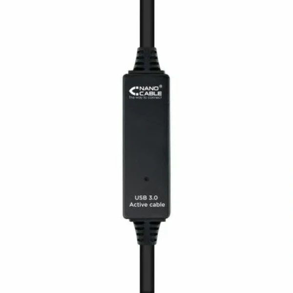 Cable Alargador USB 3.0 Nanocable 10.01.0313/ USB Macho - USB Hembra/ 15m/ Negro - Imagen 3
