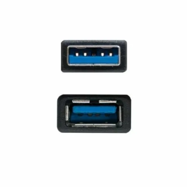 Cable Alargador USB 3.0 Nanocable 10.01.0903-BK/ USB Macho - / USB Hembra/ 3m/ Negro - Imagen 2
