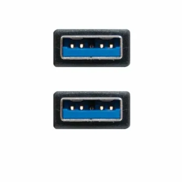 Cable USB 3.0 Nanocable 10.01.1001-BK/ USB Macho - USB Macho/ 1m/ Negro - Imagen 3
