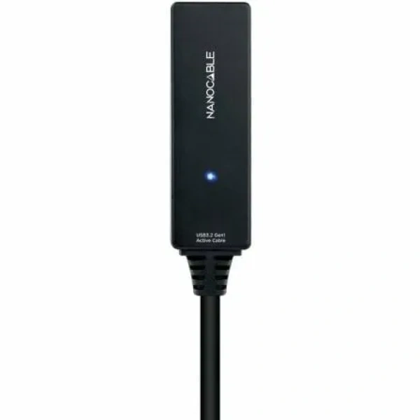 Cable Alargador USB Tipo-C 3.2 con Amplificador Nanocable 10.01.1311/ USB Tipo-C Macho - USB Tipo-C Hembra/ 5m/ Negro - Imagen 3