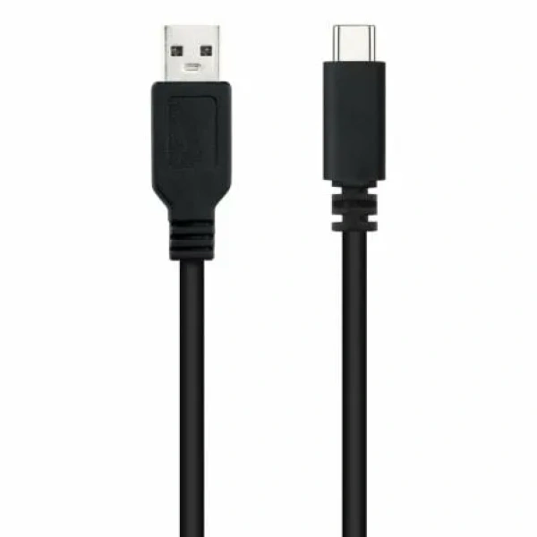 Cable USB 2.0 Nanocable 10.01.2101-L150/ USB Tipo-C Macho - USB Macho/ 1.5m/ Negro - Imagen 2