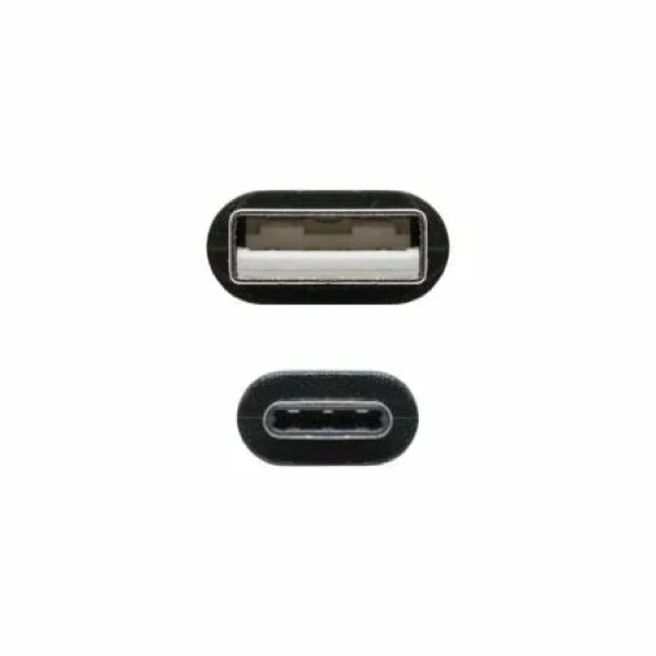 Cable USB 2.0 Nanocable 10.01.2101/ USB Tipo-C Macho - USB Macho/ 1m/ Negro - Imagen 3