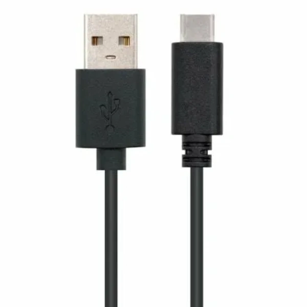 Cable USB 2.0 Nanocable 10.01.2103/ USB Macho - USB Tipo-C Macho/ 3m/ Negro - Imagen 2