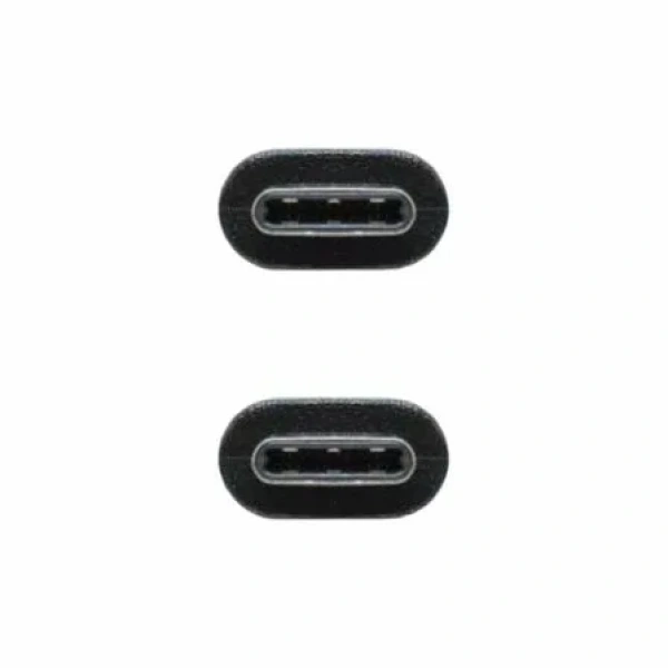 Cable USB 2.0 Tipo-C Nanocable 10.01.2301-L150/ USB Tipo-C Macho - USB Tipo-C Macho/ 480Mbps/ 1.5m/ Negro - Imagen 3