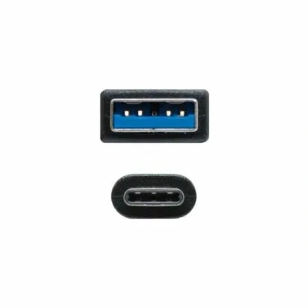 Cable USB 3.1 Nanocable 10.01.4001/ USB Tipo-C Macho - USB Macho/ 1m/ Negro - Imagen 2
