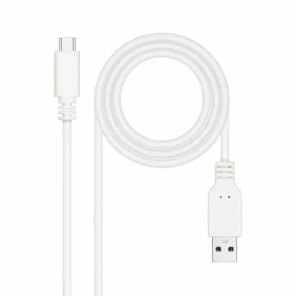 Cable USB 3.1 Nanocable 10.01.4002-W/ USB Tipo-C Macho - USB Macho/ 2m/ Blanco - Imagen 2