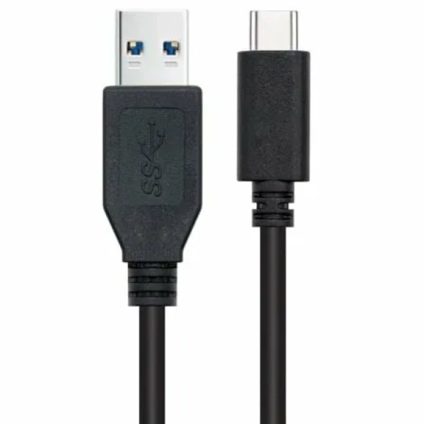 Cable USB 3.1 Tipo-C Nanocable 10.01.4002/ USB Tipo-C Macho - USB Macho/ 2m/ Negro - Imagen 2