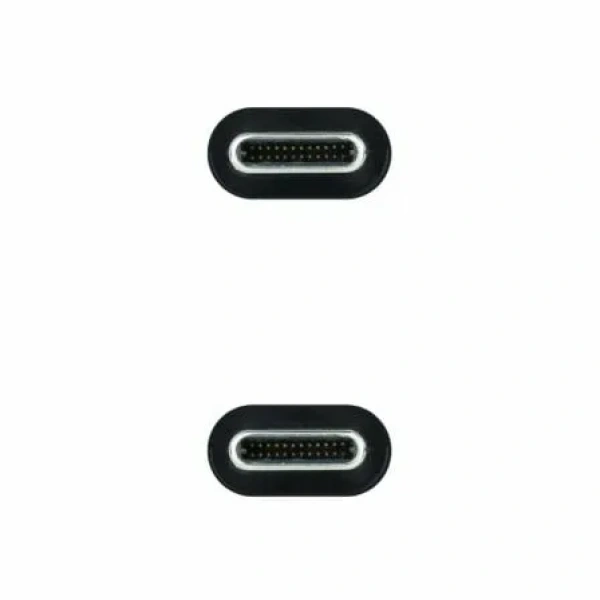 Cable USB 3.1 Tipo-C Nanocable 10.01.4101-L150/ USB Tipo-C Macho - USB Tipo-C Macho/ 1.5m/ Negro - Imagen 3