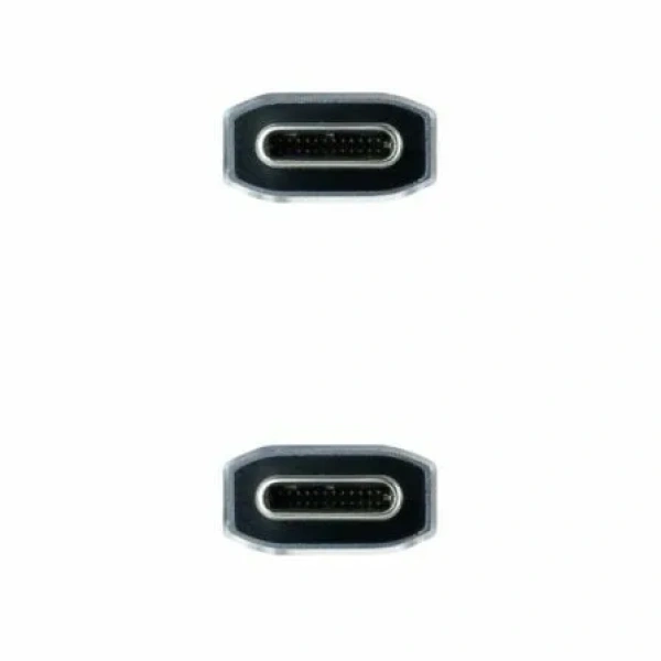 Cable USB 3.2 Tipo-C Nanocable 10.01.4103-COMB/ USB Tipo-C Macho - USB Tipo-C Macho/ Hasta 100W/ 20Gbps/ 3m/ Gris y Negro - Imagen 3