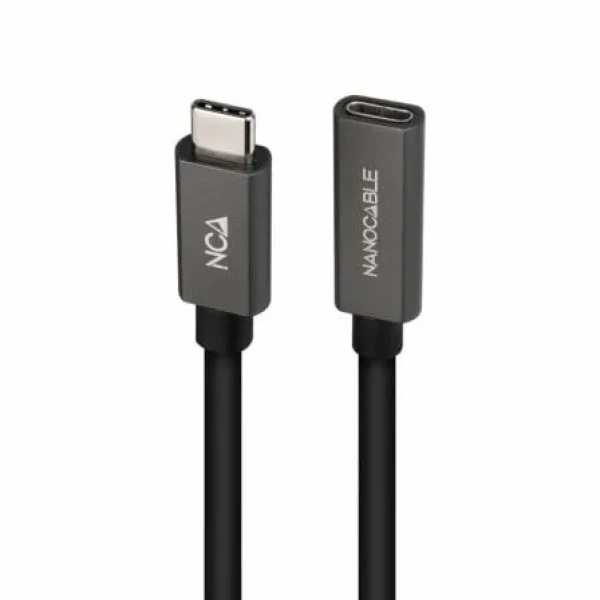 Cable Alargador USB 3.2 Nanocable 10.01.4401-L150/ USB Tipo-C Macho - USB Tipo-C Hembra/ 1.5m/ Negro - Imagen 2