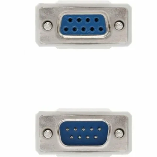 Cable Serie RS232 Nanocable 10.14.0203/ DB9 Macho - DB9 Hembra/ 3m/ Beige - Imagen 3