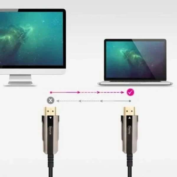 Cable HDMI 2.0 AOC 4K Nanocable 10.15.2060/ HDMI Macho - HDMI Macho/ 60m/ Negro - Imagen 3