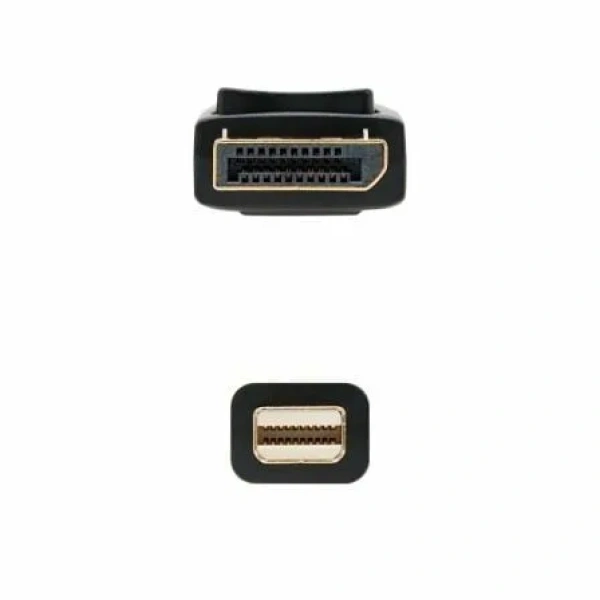 Cable Mini DisplayPort Nanocable 10.15.2402/ Mini DisplayPort Macho - DisplayPort Macho/ 2m/ Negro - Imagen 3