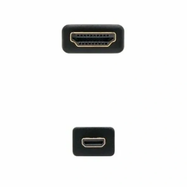 Cable Micro HDMI Nanocable 10.15.3502/ HDMI Macho - Micro HDMI Macho/ 1.8m/ Negro - Imagen 3