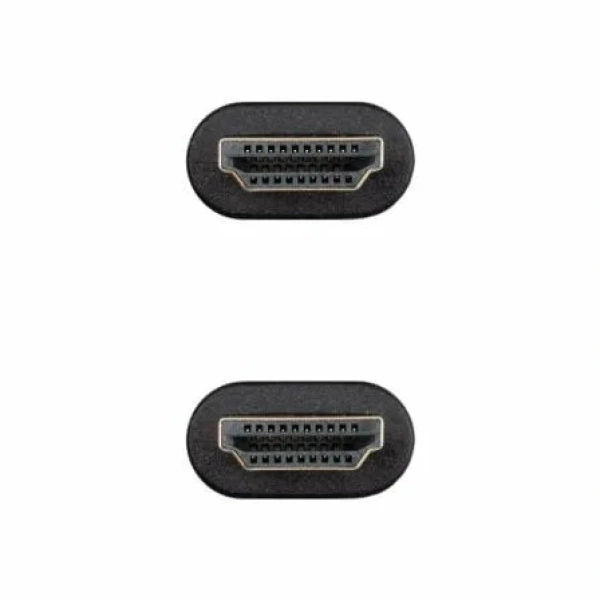 Cable HDMI 2.0 4K CCS Nanocable 10.15.3901/ HDMI Macho - HDMI Macho/ 1m/ Negro - Imagen 3