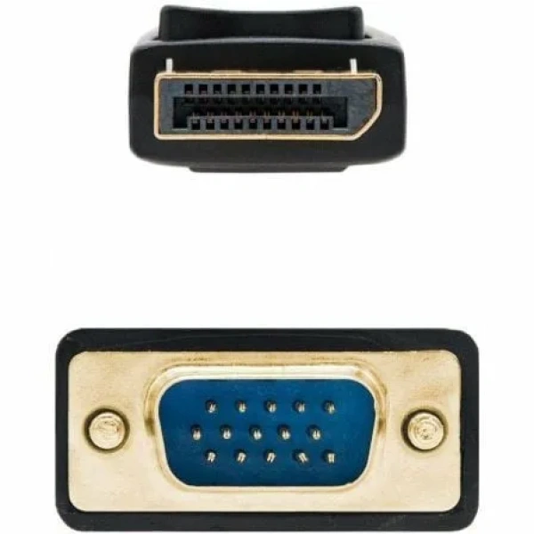 Cable Conversor Nanocable 10.15.4402/ DisplayPort Macho - VGA Macho/ 2m/ Negro - Imagen 3
