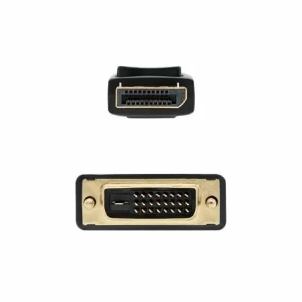 Cable Conversor Nanocable 10.15.4502/ DisplayPort Macho - DVI Macho/ 2m/ Negro - Imagen 2
