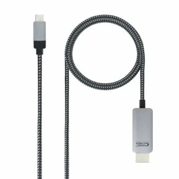 Cable Conversor Nanocable 10.15.5103/ USB Tipo-C Macho - HDMI Macho/ 3m/ Negro - Imagen 2