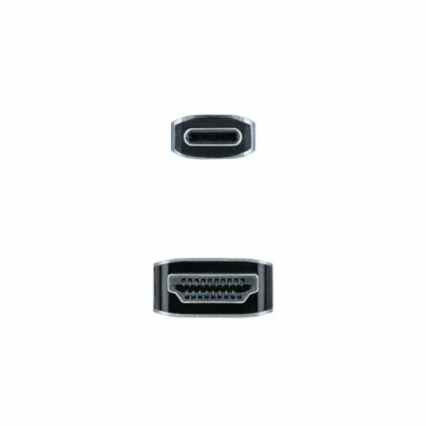 Cable Conversor Nanocable 10.15.5103/ USB Tipo-C Macho - HDMI Macho/ 3m/ Negro - Imagen 3