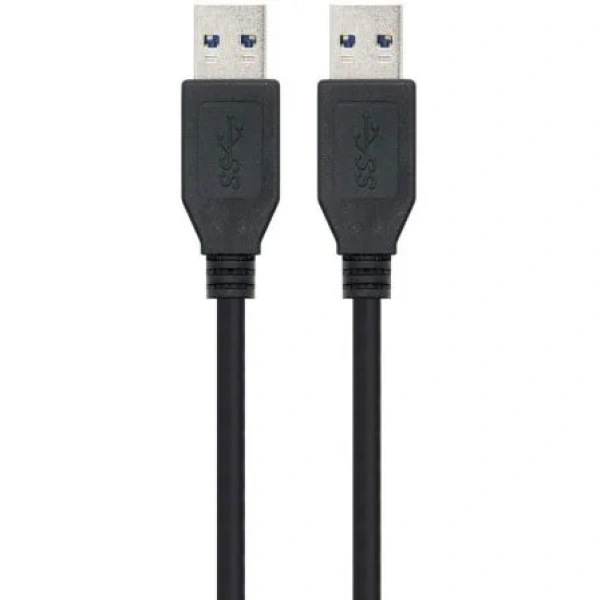 Cable USB 3.0 Nanocable 10.01.1002-BK/ USB Macho - USB Macho/ 2m/ Negro - Imagen 3