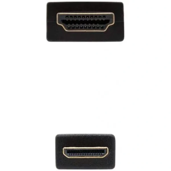 Cable HDMI Nanocable 10.15.0902/ HDMI Macho - Mini HDMI Macho/ 1.8m/ Negro - Imagen 3