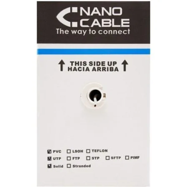 Bobina de Cable RJ45 para Exteriores UTP Nanocable 10.20.0504-EXT-BK Cat.6/ 305m/ Impermeable/ Negro - Imagen 3