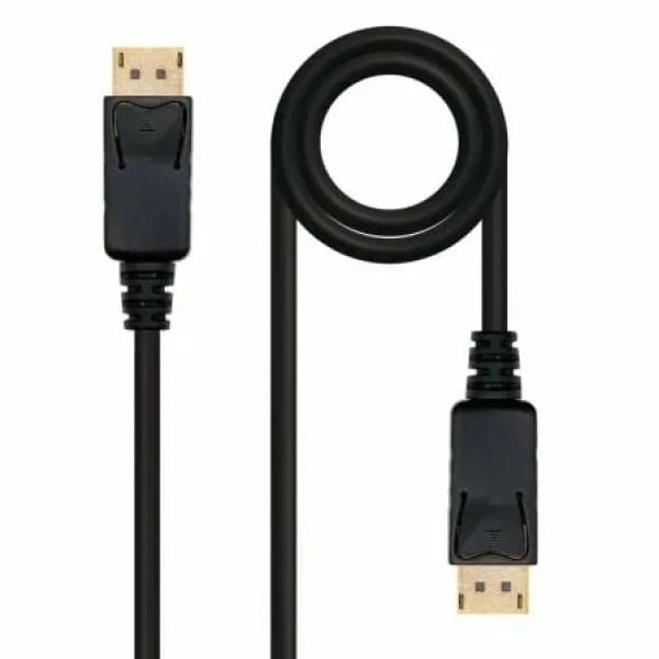 Cable DisplayPort 1.2 4K Nanocable 10.15.2300/ DisplayPort Macho - DisplayPort Macho/ 50cm/ Negro - Imagen 2