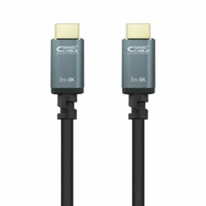 Cable HDMI 2.1 8K Nanocable 10.15.8002/ HDMI Macho - HDMI Macho/ 2m/ Negro