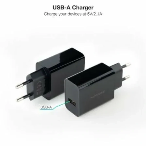 Cargador de Pared Nanocable 10.10.2004/ 1xUSB/ 10W/ Negro - Imagen 2