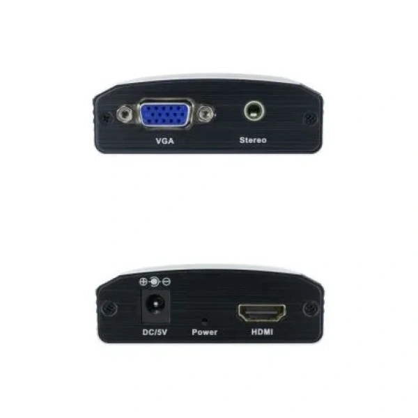 Conversor Nanocable 10.16.2101-BK/ HDMI Hembra - VGA Hembra/ Jack 3.5 Hembra/ 15cm/ Negro - Imagen 2