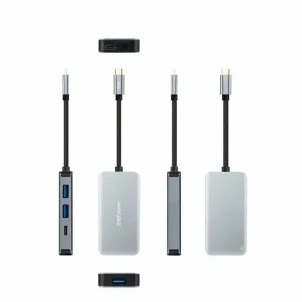 Hub USB 3.2 Gen1 Nanocable 10.16.1005/ 3xUSB/ 1xUSB Tipo-C/ 1xUSB Tipo-C PD - Imagen 2