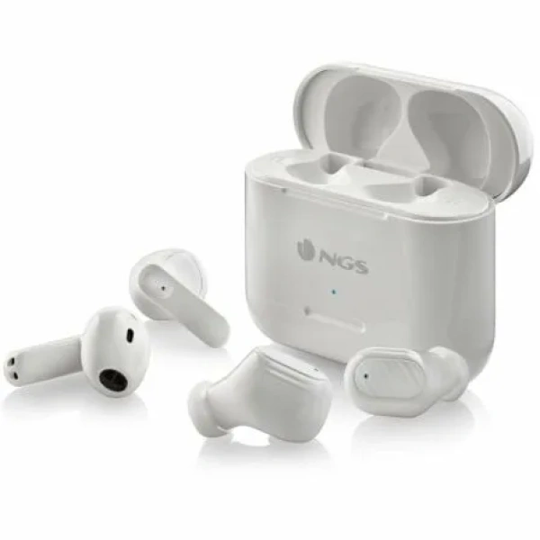 Auriculares Bluetooth NGS Ártica Duo con estuche de carga/ Autonomía 5h/ Blancos - Imagen 3