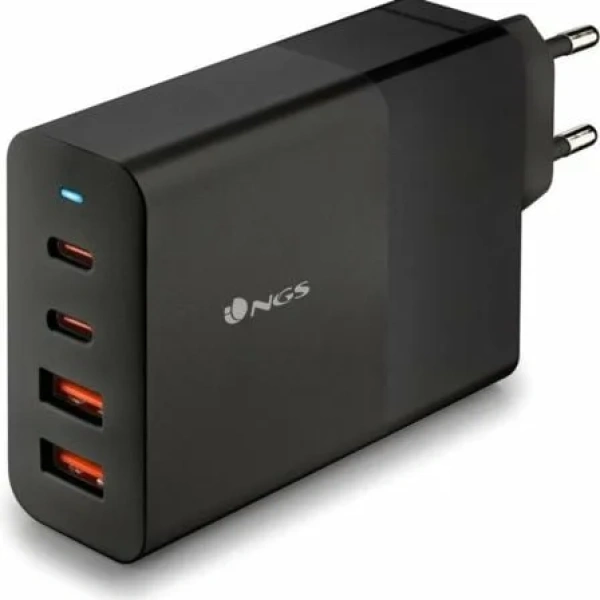 Cargador de Pared GaN NGS Bud 100W/ 2xUSB Tipo-C/ 2xUSB/ 100W - Imagen 2