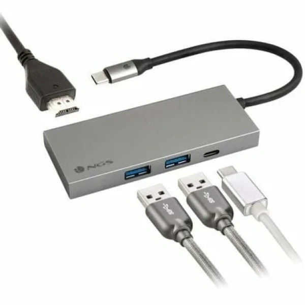Docking USB Tipo-C NGS WonderDock4 Pro/ 2xUSB/ 1xUSB Tipo-C DP/ 1xHDMI - Imagen 2
