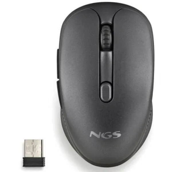 Ratón Inalámbrico NGS Evo Peep silencioso/ Batería recargable/ Hasta 3200 DPI/ Negro - Imagen 2