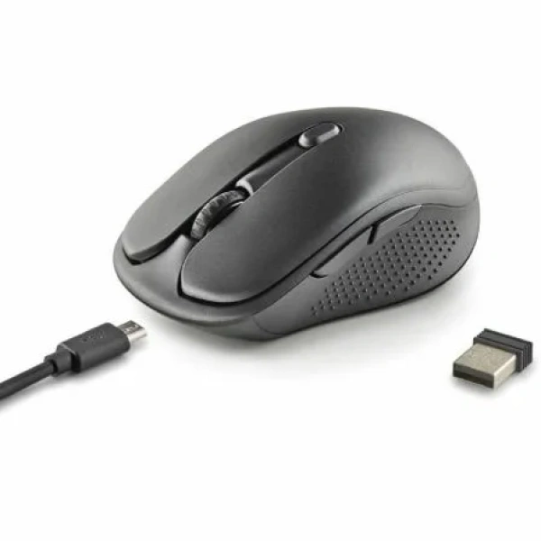 Ratón Inalámbrico NGS Evo Peep silencioso/ Batería recargable/ Hasta 3200 DPI/ Negro - Imagen 3