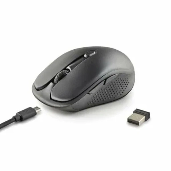 Ratón Inalámbrico NGS Evo Rust/ Batería recargable/ Hasta 1600 DPI/ Negro - Imagen 2