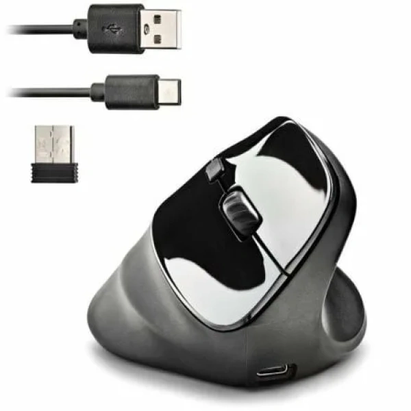 Ratón Vertical Inalámbrico NGS EVO Moksha/ Batería recargable/ Hasta 2400 DPI - Imagen 2
