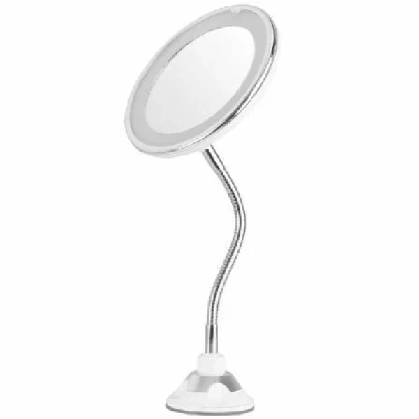 Espejo Cosmético de Pared con Luz Orbegozo ESP 1020/ Telescópico/ Ø17cm - Imagen 2
