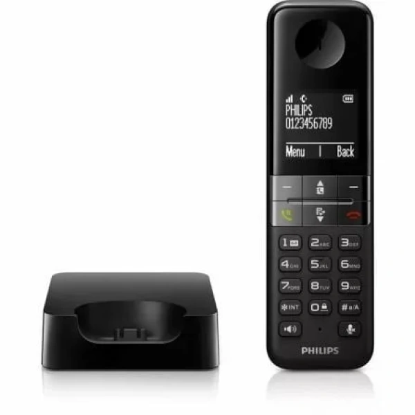 Teléfono Inalámbrico Philips D4701B/34/ Negro - Imagen 2