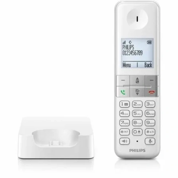 Teléfono Inalámbrico Philips D4701W/34/ Blanco - Imagen 2