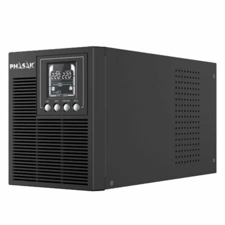 SAI Online Phasak 1000 VA Online LCD/ 1000VA-1000W/ 3 Salidas/ Formato Torre