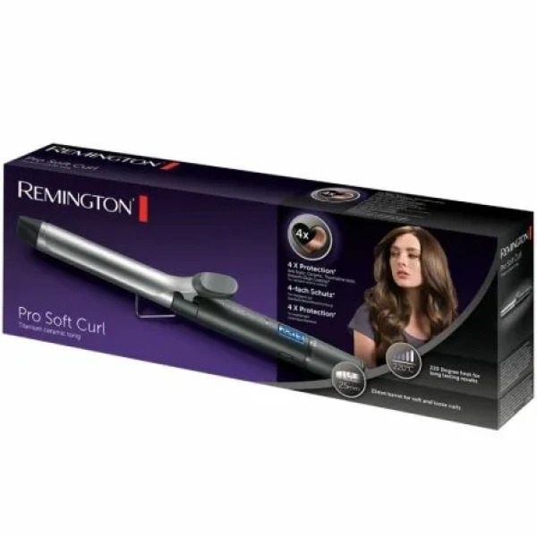 Rizador para el Pelo Remington Pro Soft Curl CI6525/ Negro y Plata - Imagen 2