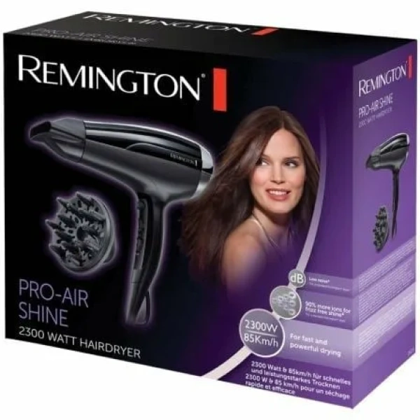 Secador Remington Pro-Air Shine 2300W/ Iónico/ Negro - Imagen 2