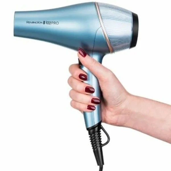 Secador Remington Shine Therapy Pro AC9300/ 2200W/ Iónico/ Negro y Azul - Imagen 2