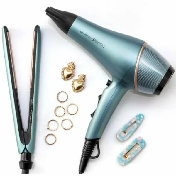 Secador Remington Shine Therapy Pro AC9300/ 2200W/ Iónico/ Negro y Azul - Imagen 3