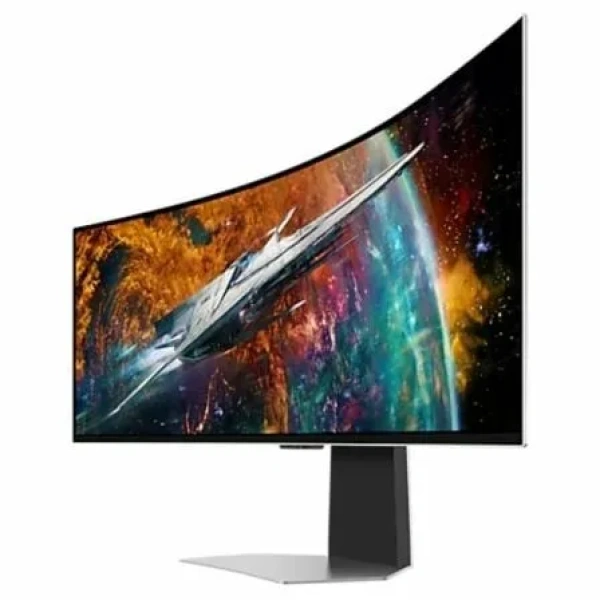 Smart Monitor Gaming Ultrapanorámico Curvo Samsung Odyssey OLEDG9 S49CG954SU 49"/ Dual QHD/ 0.03ms/ 240Hz/ OLED/ Multimedia/ Regulable en altura/Plata - Imagen 3
