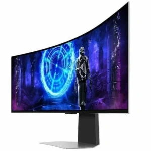 Monitor Gaming Ultrapanorámico Curvo Samsung Odyssey OLED G9 S49DG954SU 49"/ Dual QHD/ 0.03ms/ 240Hz/ OLED/ Multimedia/ Regulable en altura/ Plata