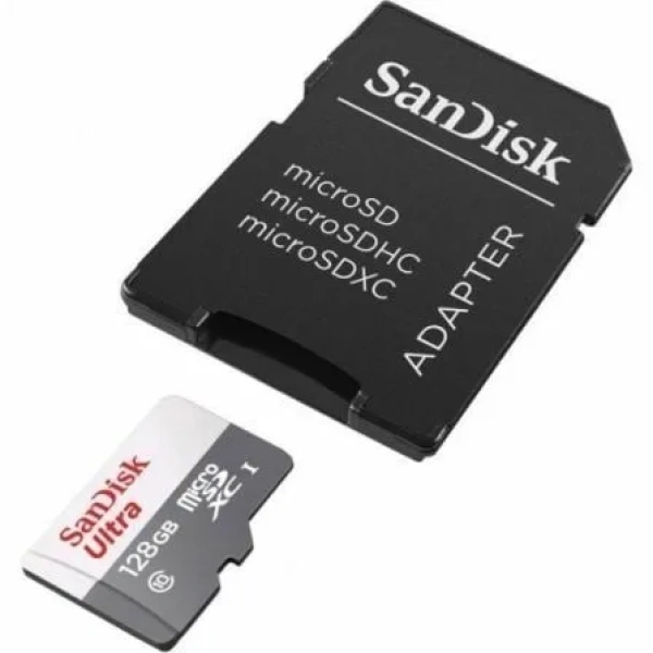 Tarjeta de Memoria SanDisk Ultra 128GB microSD XC con Adaptador/ Clase 10/ 80MB/s - Imagen 2