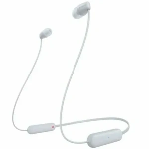 Auriculares Inalámbrico Intrauditivos Sony WI-C100/ con Micrófono/ Bluetooth/ Blancos